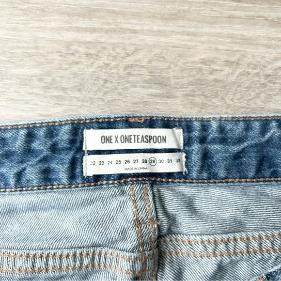 One Teaspoon Lonely Boys Distressed Jeans in Blue Buoy - Picture 9 of 16